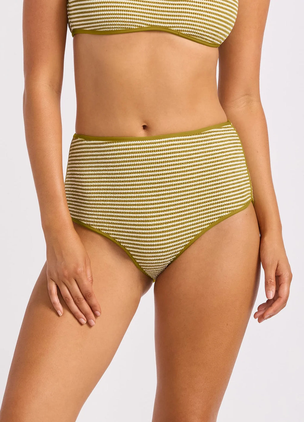Seafolly Horizons Sea High Waisted Pant Guacamole