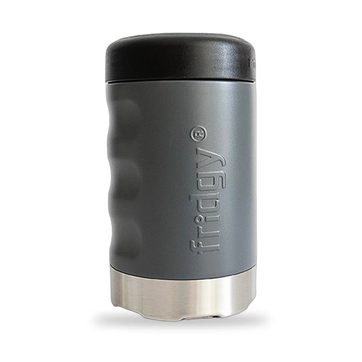 Fridgy 375ml Grip Series Can Cooler Stormy Grey
