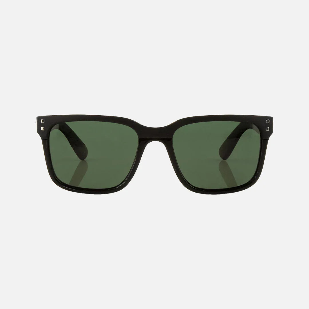 Carve Rivals Gloss Matte Black Frame  Green Polarized Lens