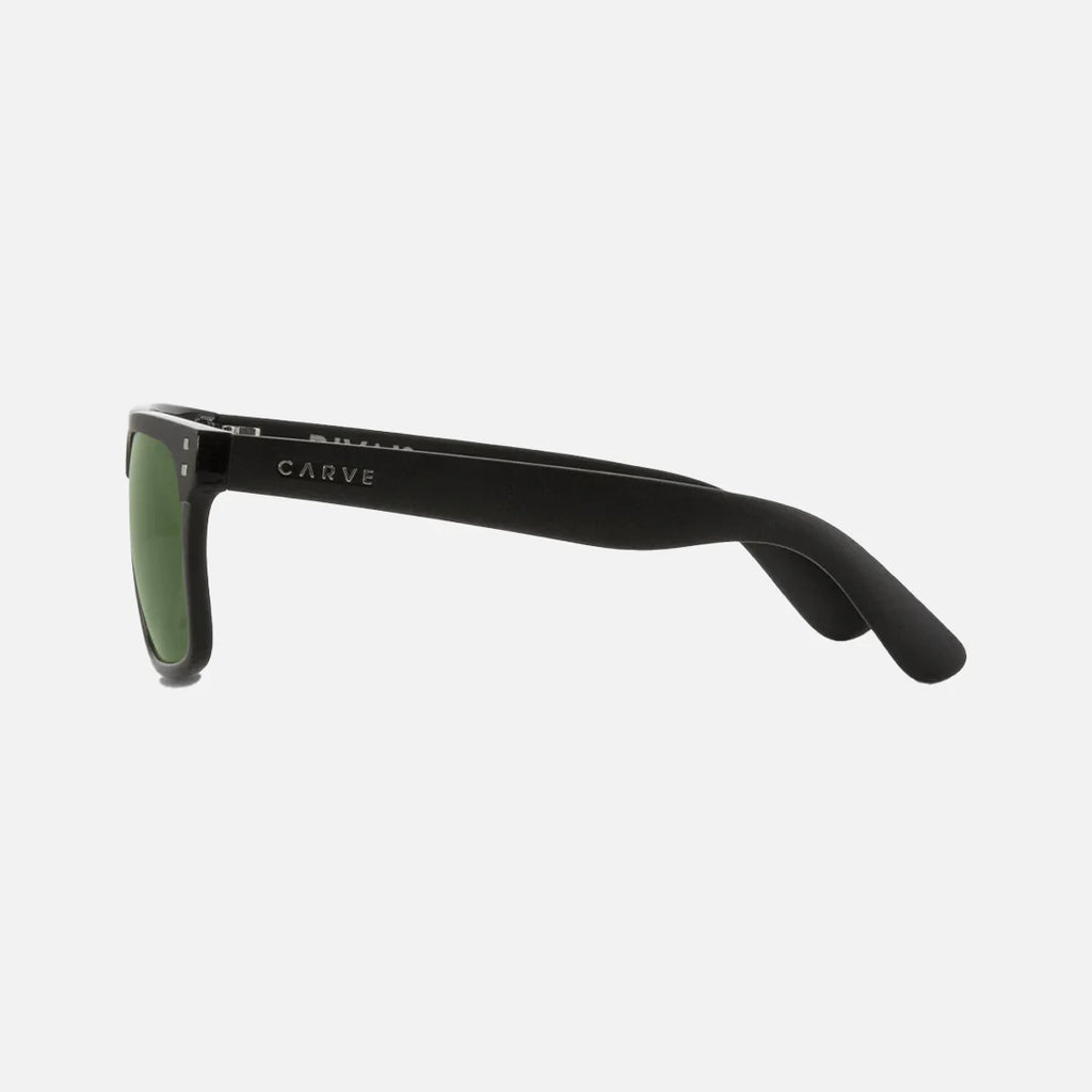 Carve Rivals Gloss Matte Black Frame  Green Polarized Lens
