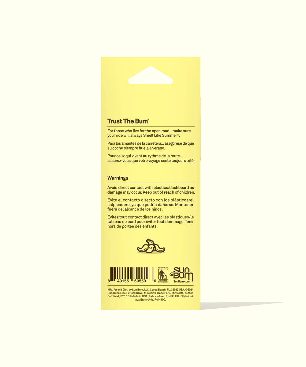 Sun Bum Banana Air Freshener