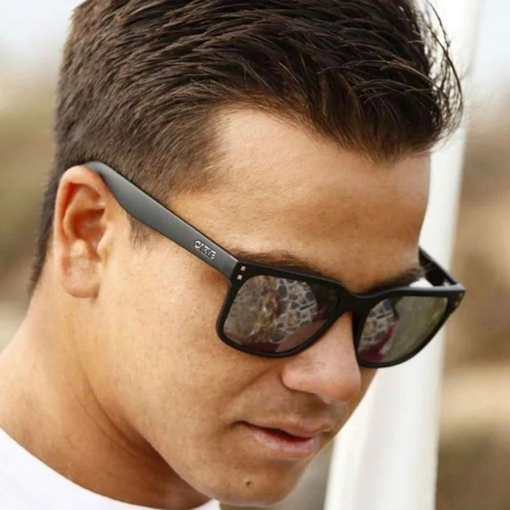 Carve Rivals Matt Black Frame, Grey Injected Polarized Lens with Silver Iridium