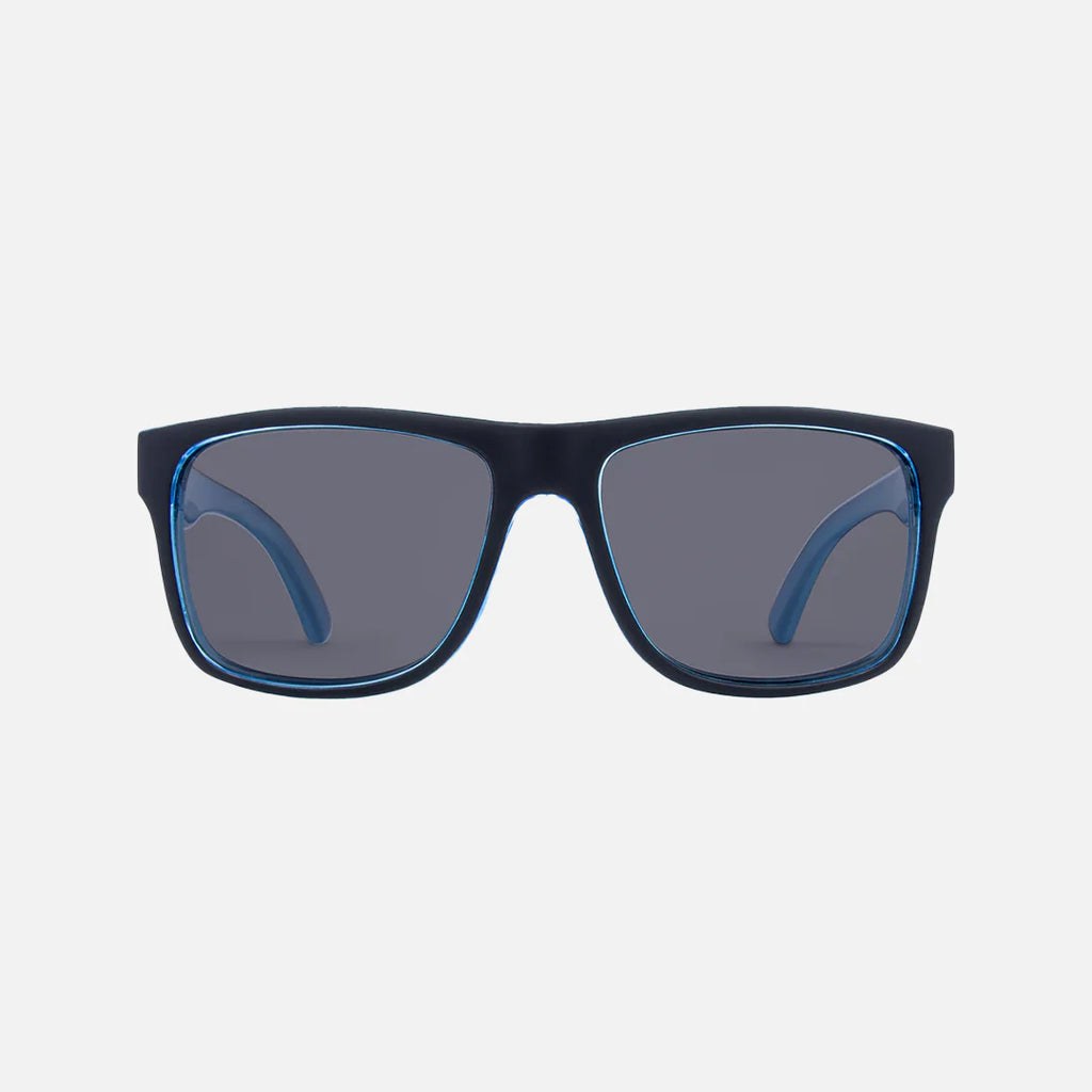 Carve Crimson Polarized Matte Black, Cyan Frame Sunglasses