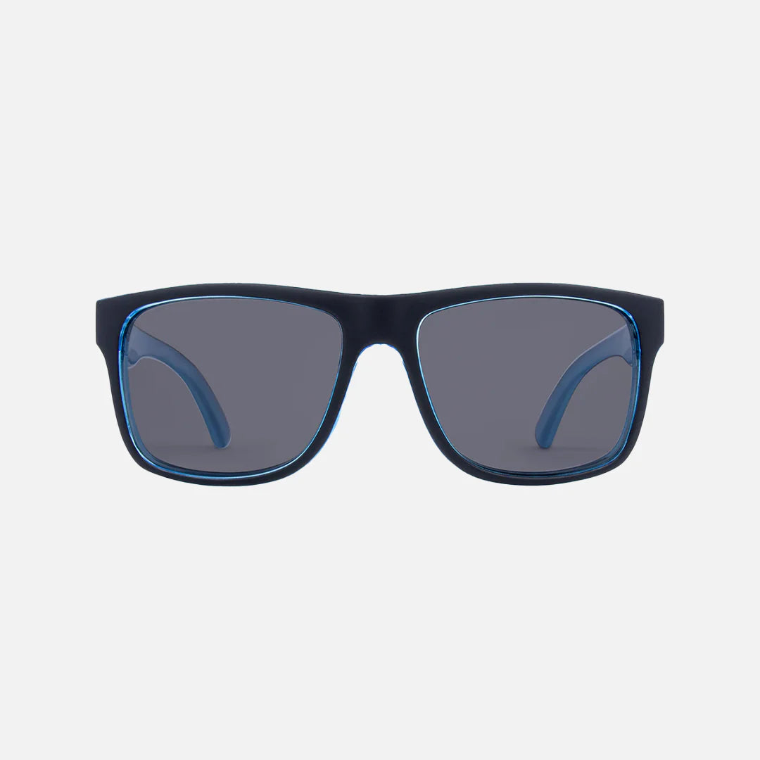 Carve Crimson Polarized Matte Black, Cyan Frame Sunglasses