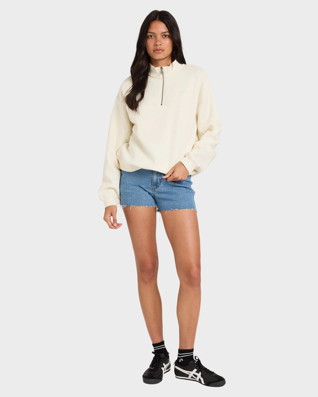 RVCA 1/4 Zip Fleece Jumper