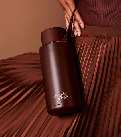 1L Ceramic Reusable Bottle - Chocolate
