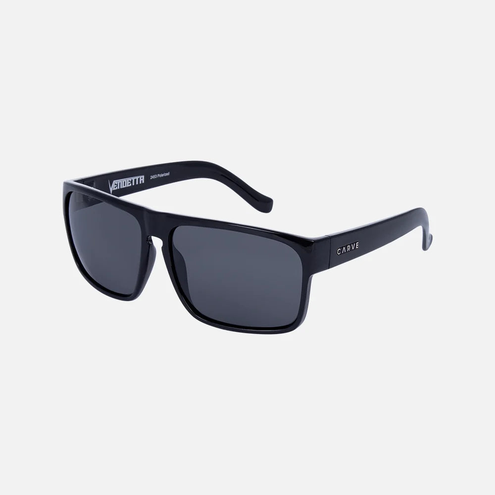 Carve Vendetta Gloss Black Frame Grey Polarized Lens