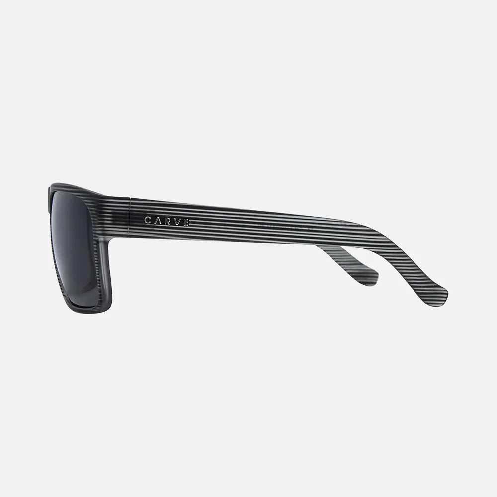 Carve Vendetta Matte Gray Translucent Streak Frame Grey Polarized Lens