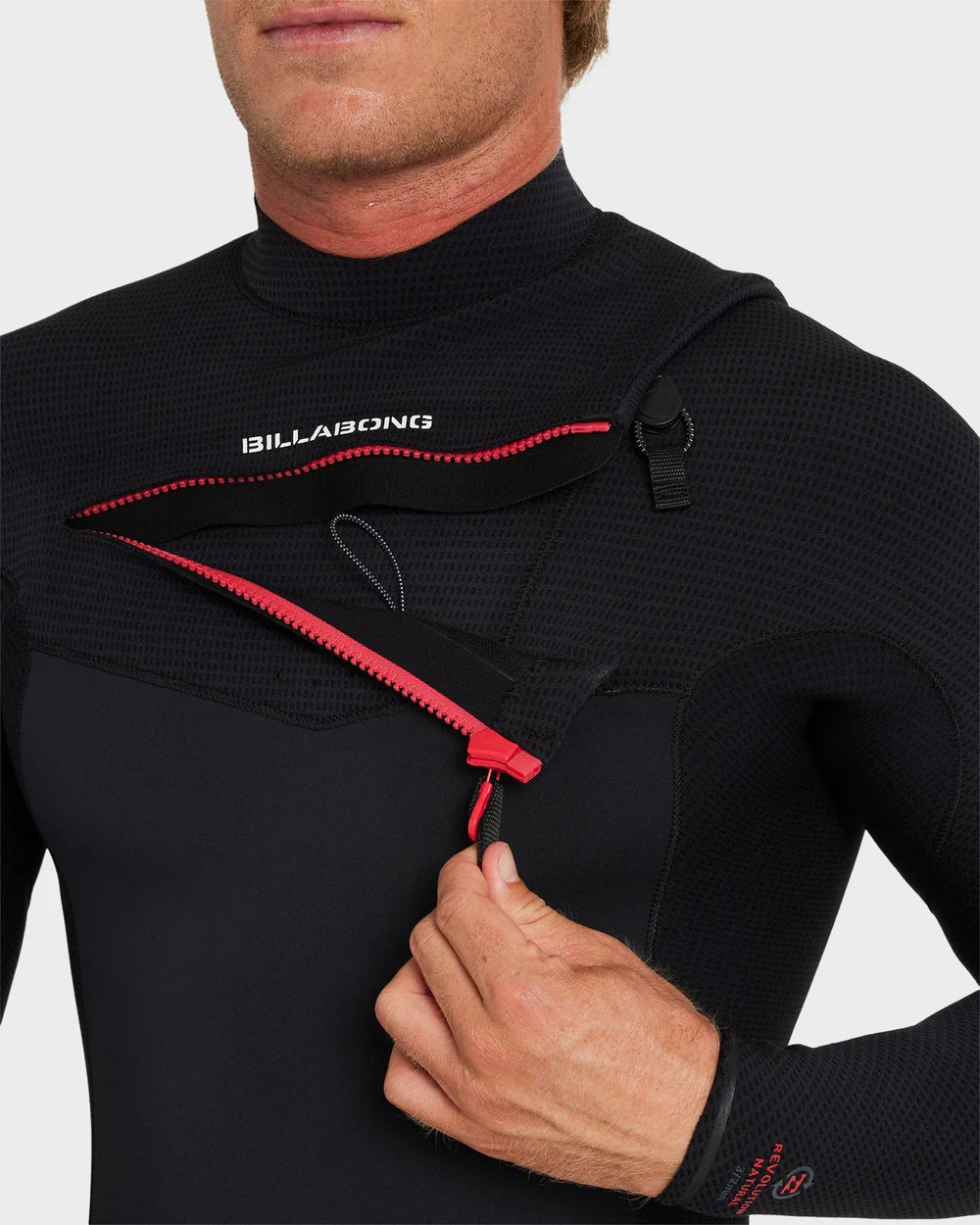Billabong 3/2mm Revolution Natural Chest Zip Steamer Wetsuit