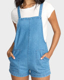 Billabong Beach Crush Denim Overalls