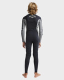 Billabong  3/2mm Absolute Natural Chest Zip Steamer Wetsuit Boys 6-16