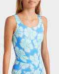 Billabong Happy Hibiscus Retro Surf Bodysuit One Piece Girls 6-14