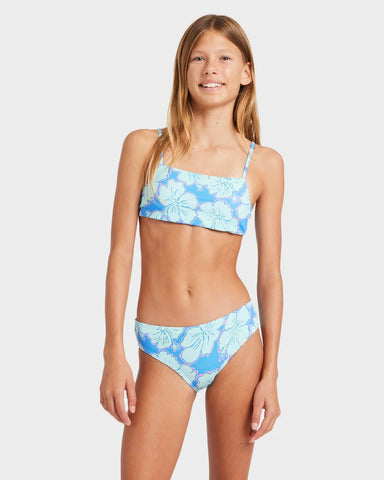 Billabong Happy Hibiscus Tank Bikini Set Girls 6-14