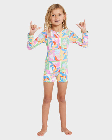 Billabong Sun Shift One Piece Shortie Rash Vest Girls 0-5