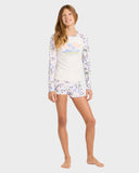 Billabong Sea Of Love Long Sleeve Rash Vest Set Girls 6-16