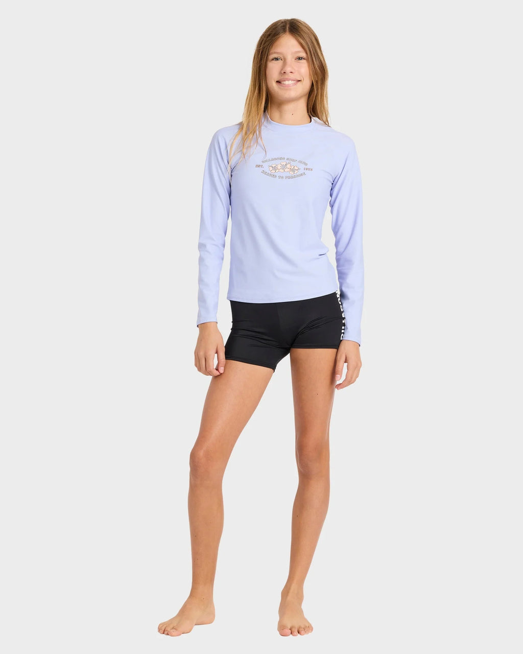 Billabong Surf Club Long Sleeve Rash Vest Girls 6-16