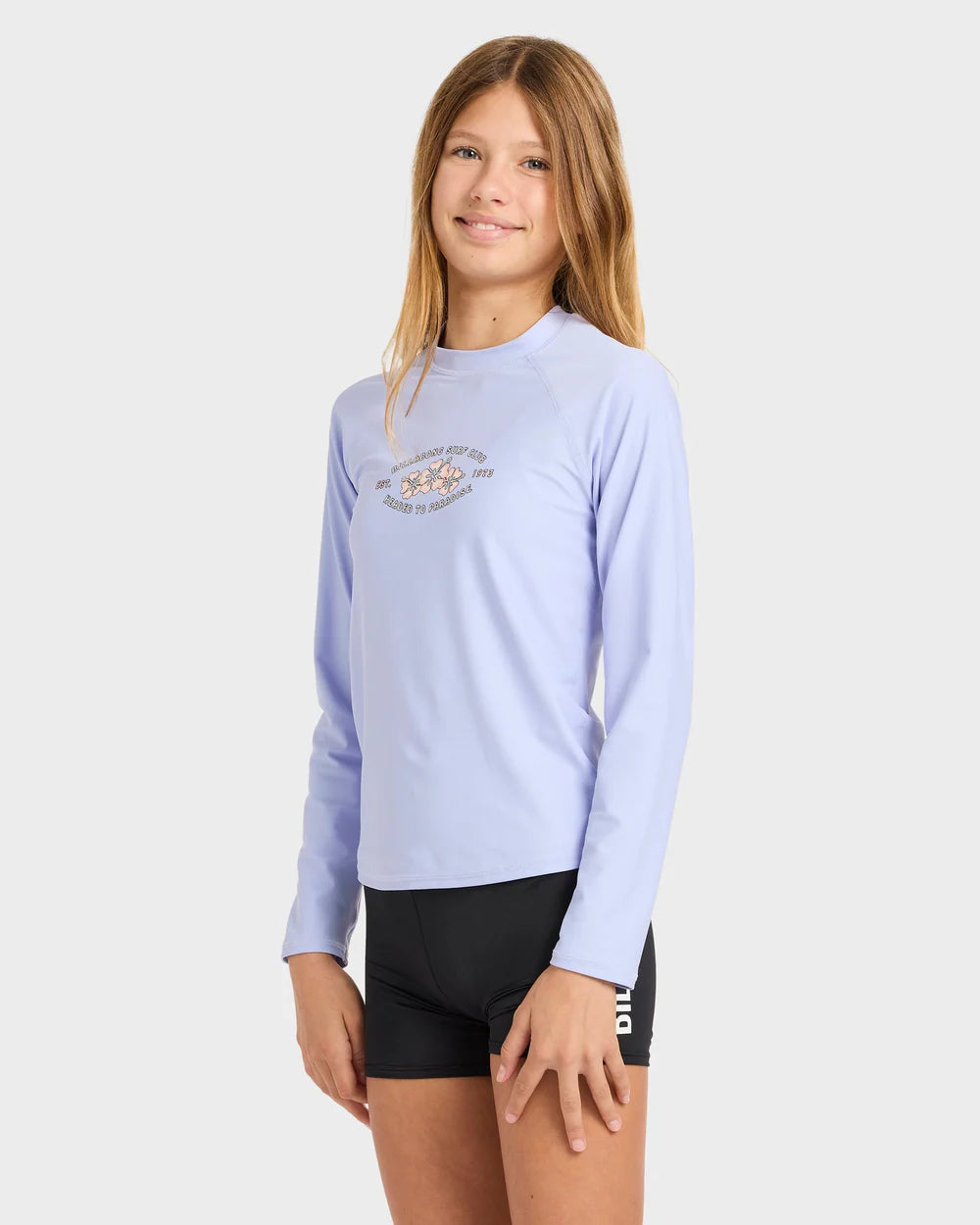 Billabong Surf Club Long Sleeve Rash Vest Girls 6-16