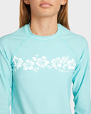 Billabong Heat Wave Long Sleeve Rash Vest Girls 6-14