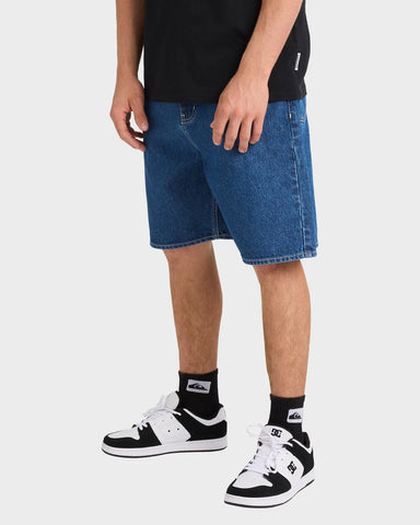 Quiksilver Impaired Baggy Denim Shorts Mens