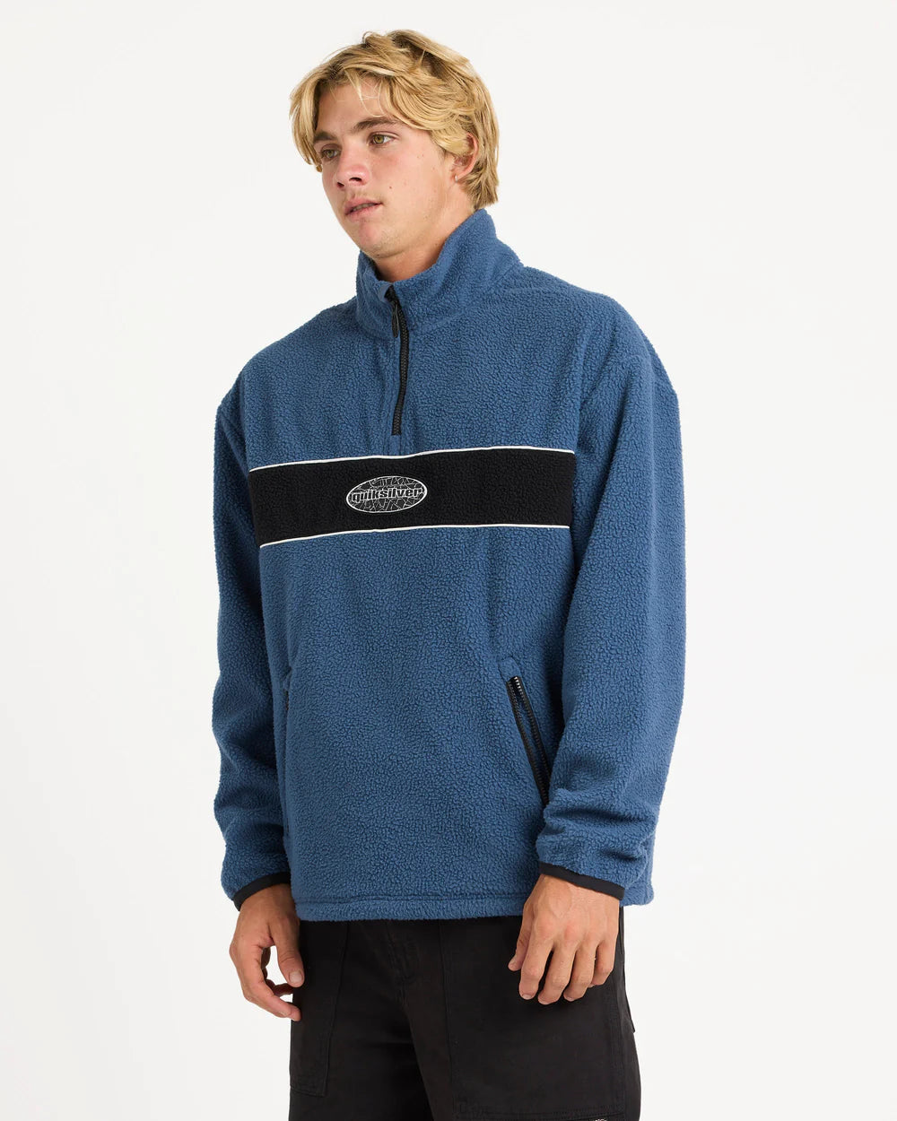 Quiksilver Mercury Panel 1/4 Zip Fleece Jumper