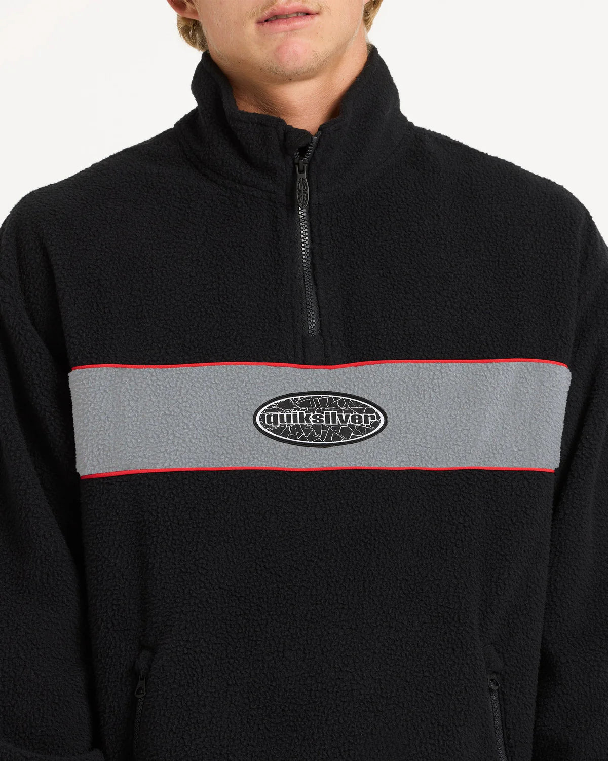Quiksilver Mercury Panel 1/4 Zip Fleece Jumper