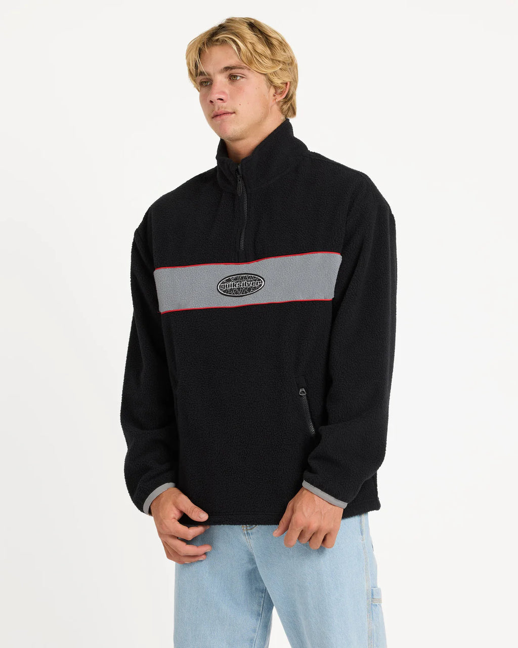 Quiksilver Mercury Panel 1/4 Zip Fleece Jumper