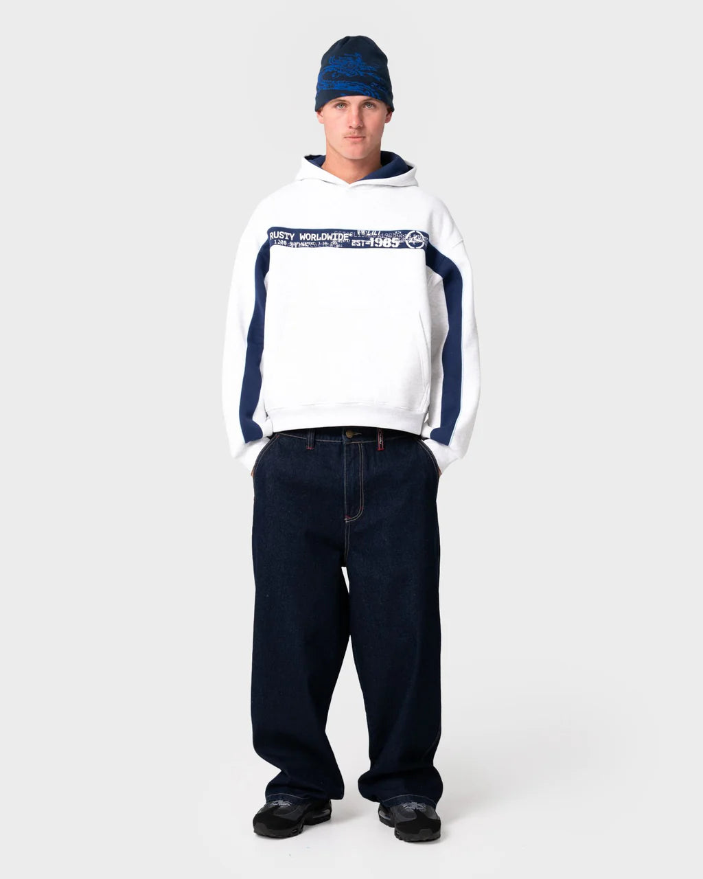 Rusty Big Ticket Cropped Fleece Hoodie