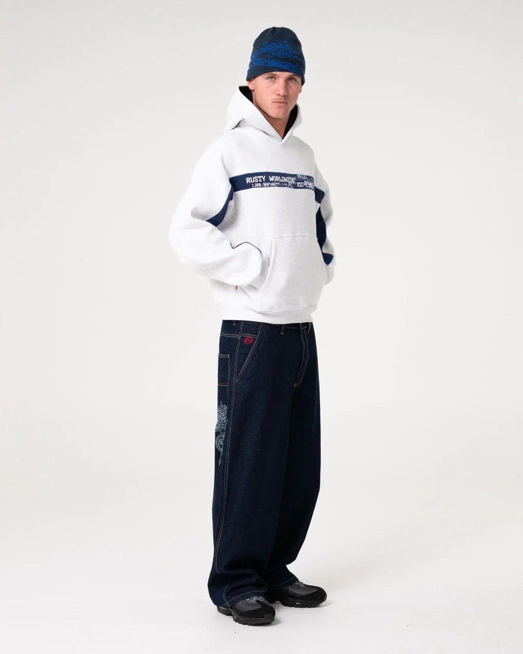 Rusty Big Ticket Cropped Fleece Hoodie