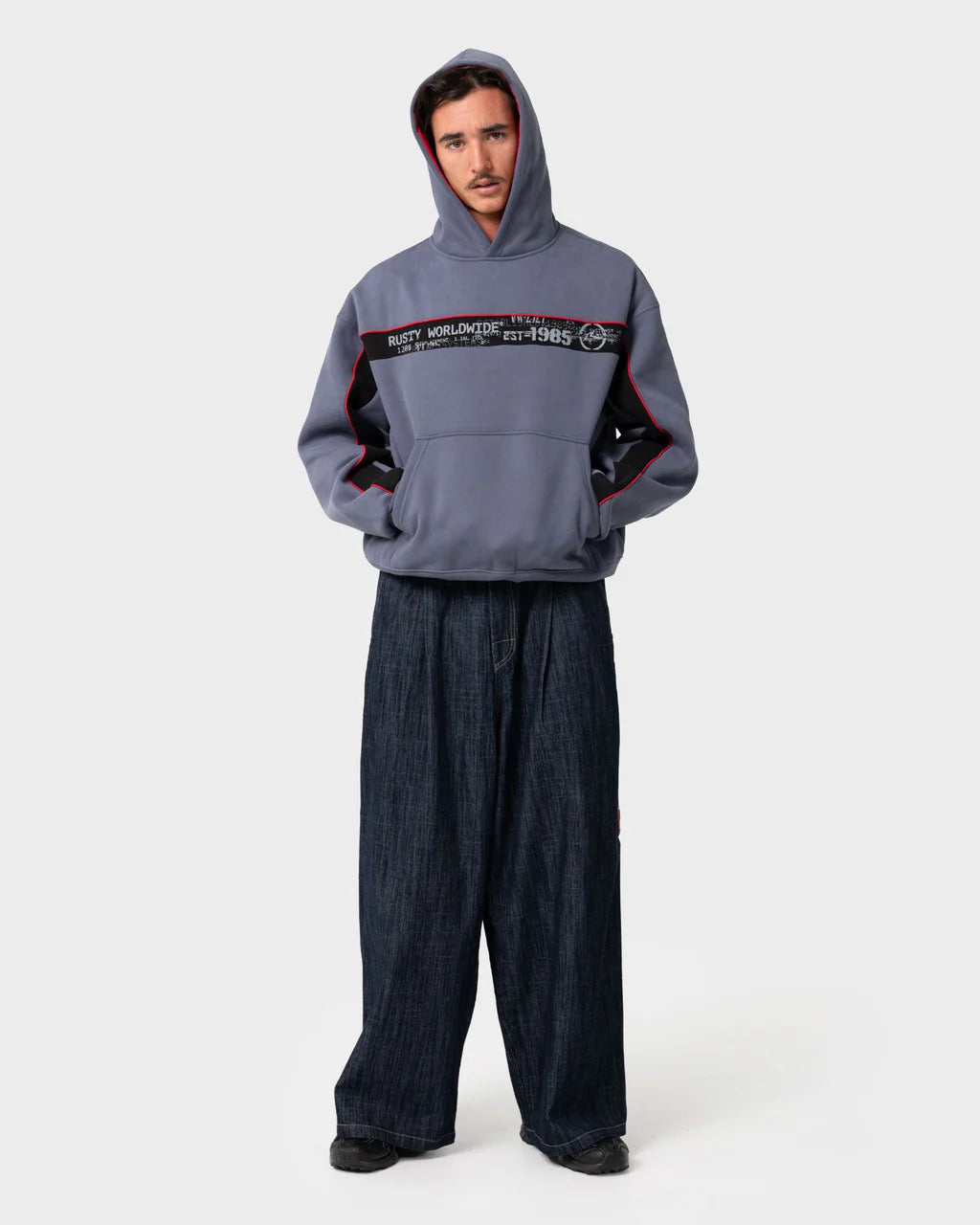 Rusty Big Ticket Cropped Fleece Hoodie