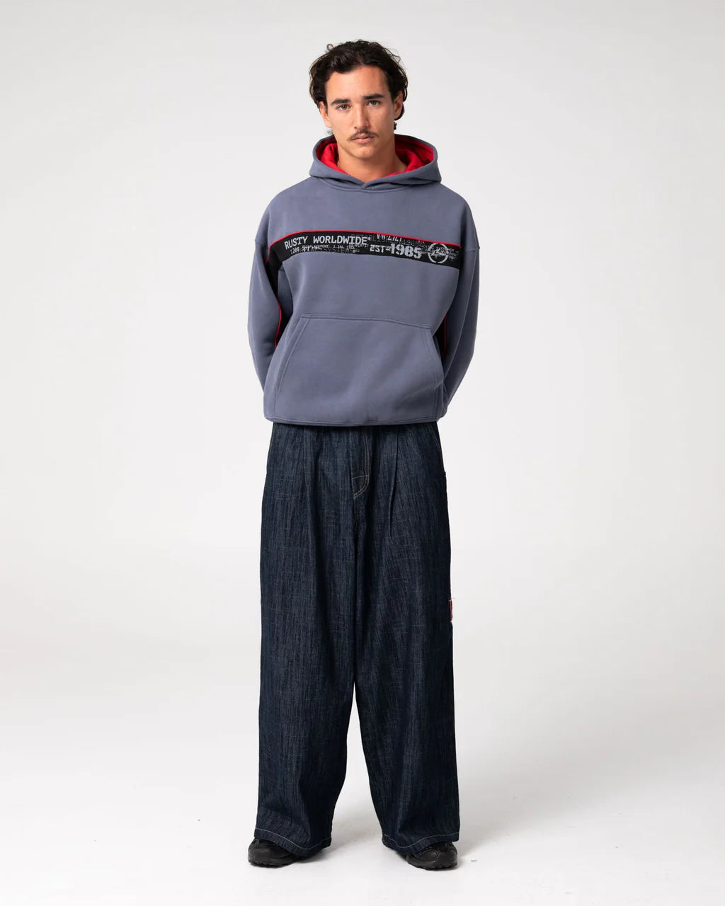 Rusty Big Ticket Cropped Fleece Hoodie