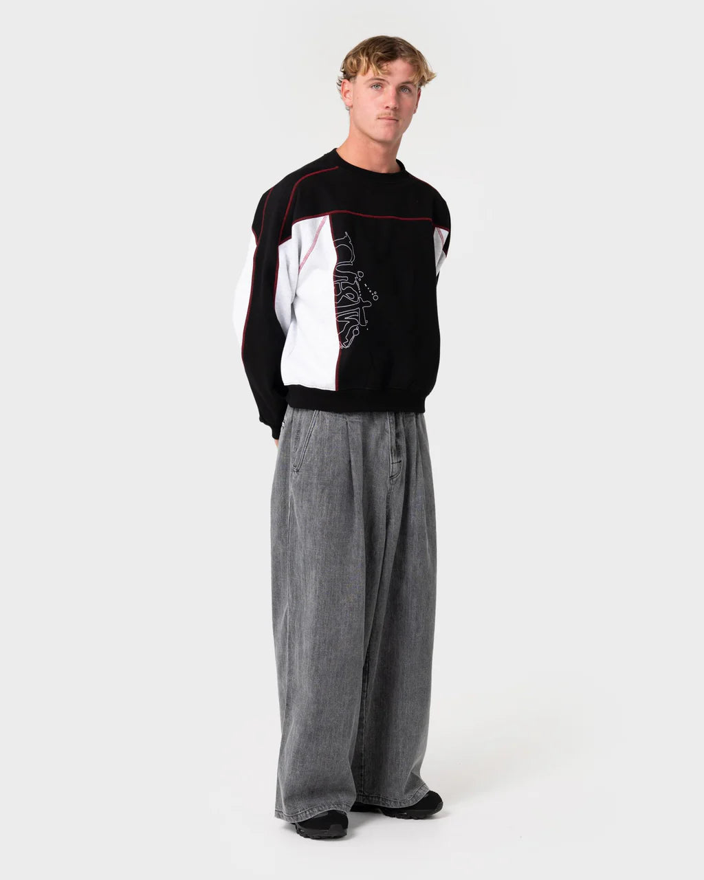 Rusty Sawblaze Cropped Crew Fleece