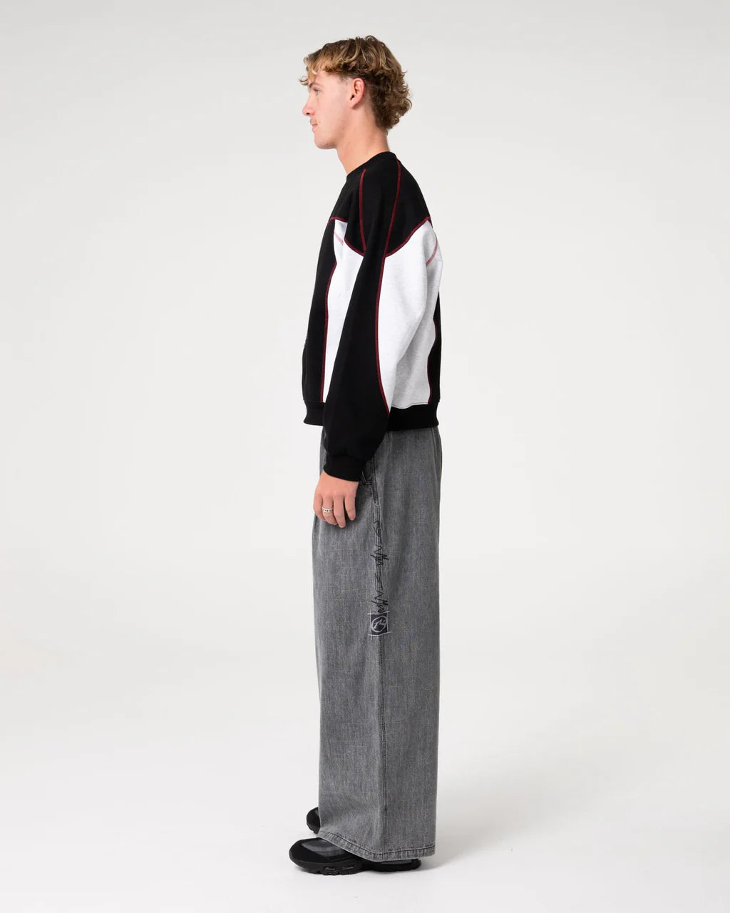 Rusty Sawblaze Cropped Crew Fleece