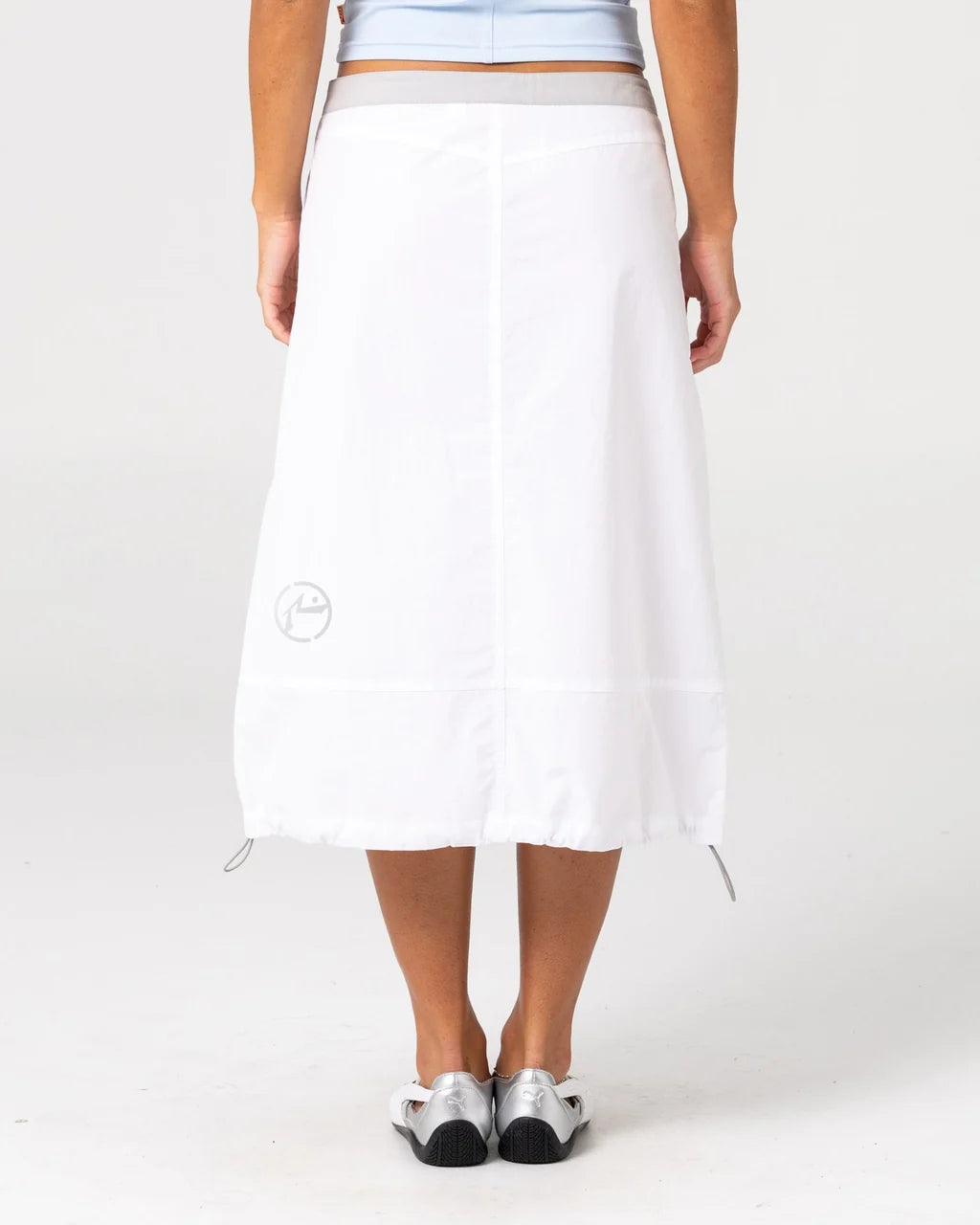 Rusty Player Low Rise Midi Skirt