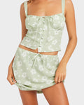 Roxy Blossom Bias Mini Skirt