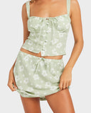 Roxy Blossom Bias Mini Skirt