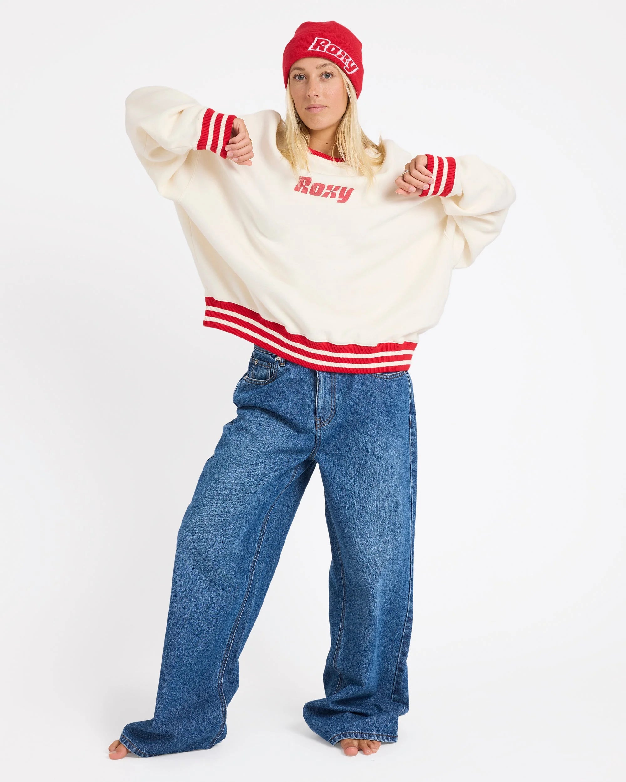 Roxy Game Time Crew Neck