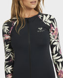 Roxy Windswept Floral Full Zip Long Sleeve Rash Vest