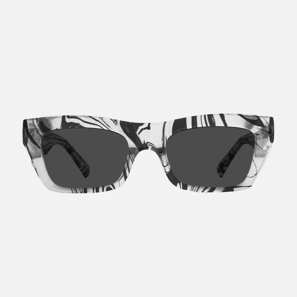 Carve Solis Gloss Crystal Clear Swirl Frame with Grey Lens