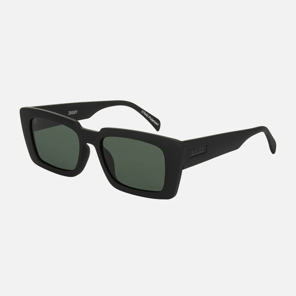 Carve Ziggy Matt Black Green Polarized Lens