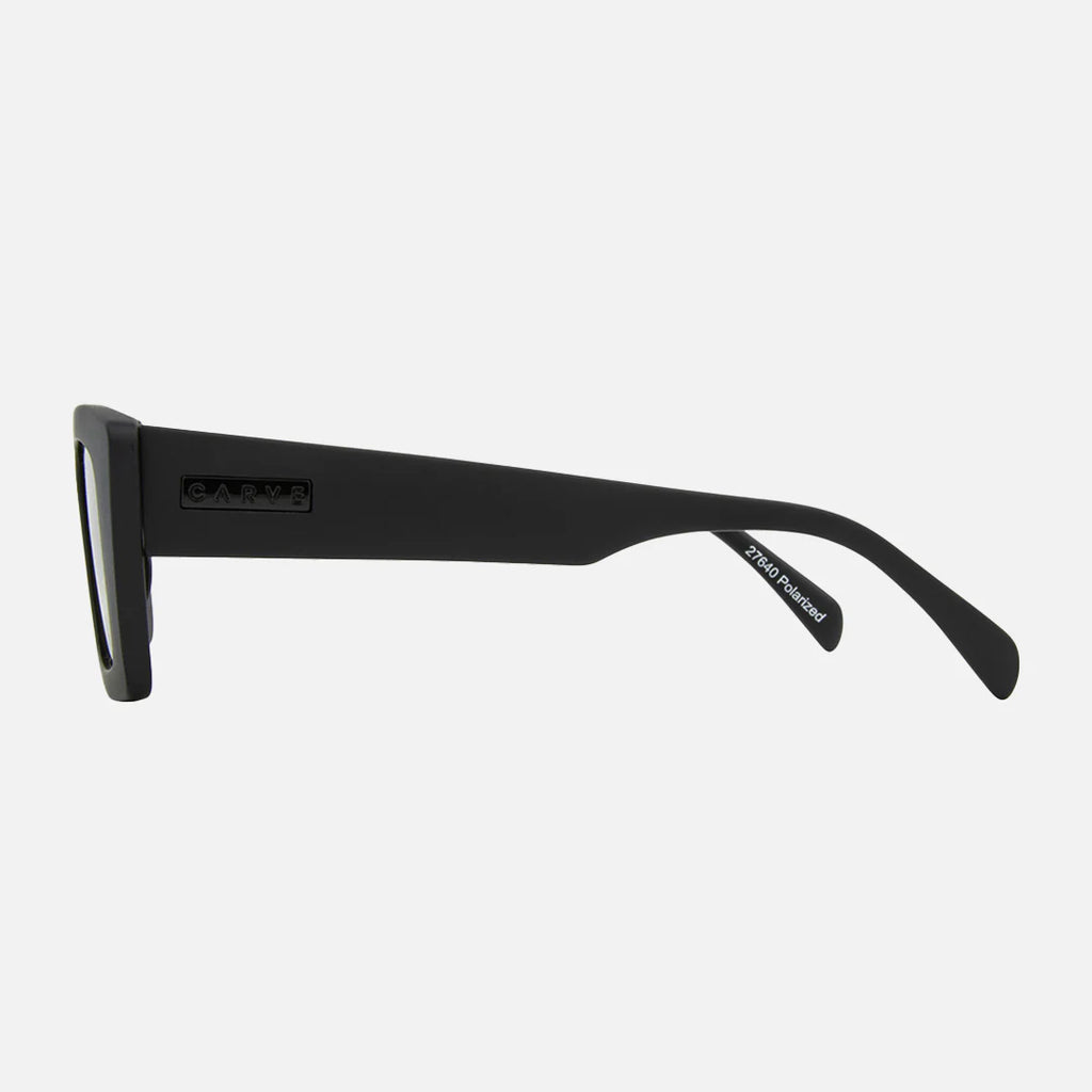 Carve Ziggy Matt Black Green Polarized Lens