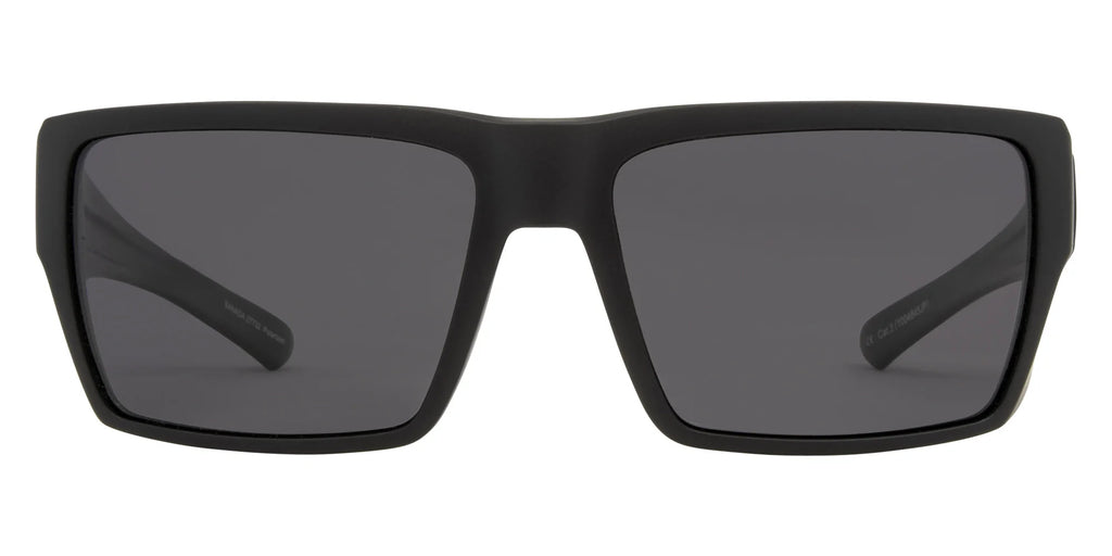 Sanada Matte Black Grey Polarized Lens