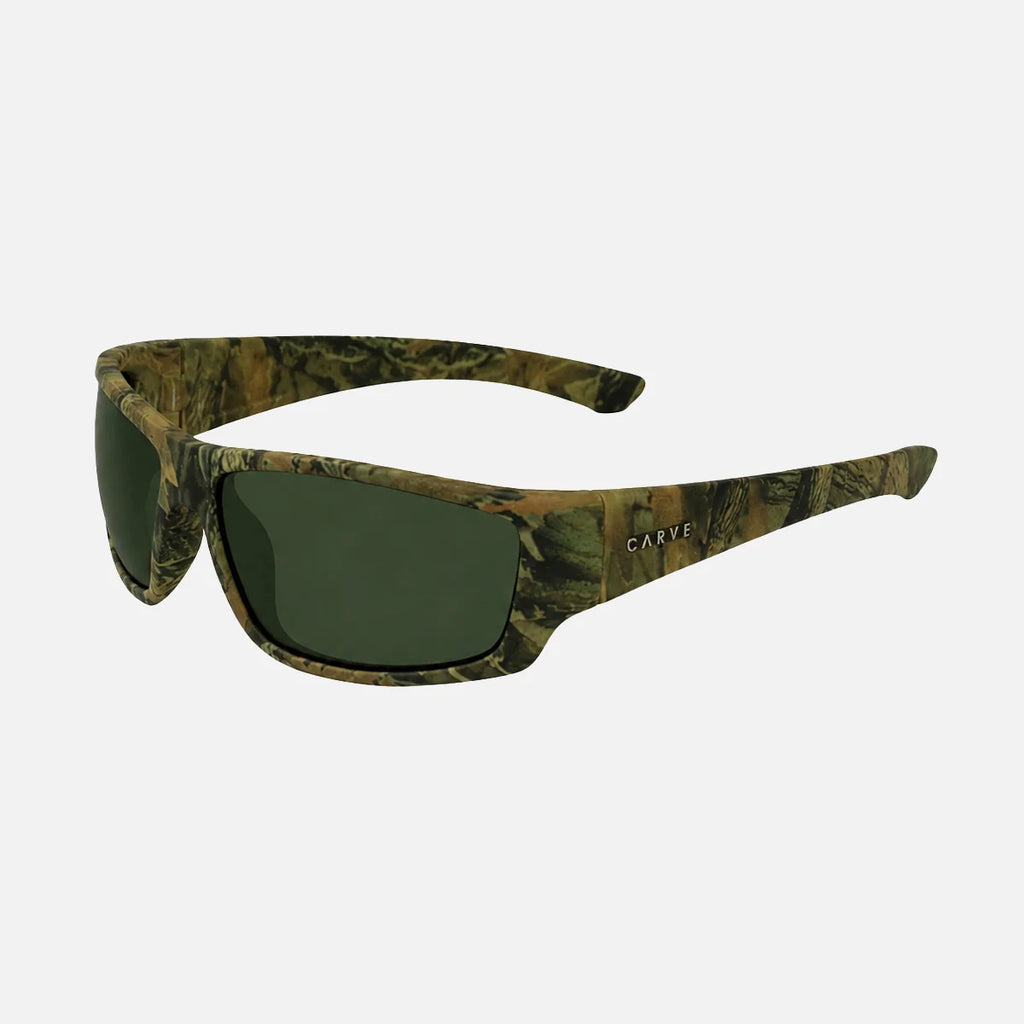 Carve Moray Matte Camo Frame and G15 Green Polarized Lens