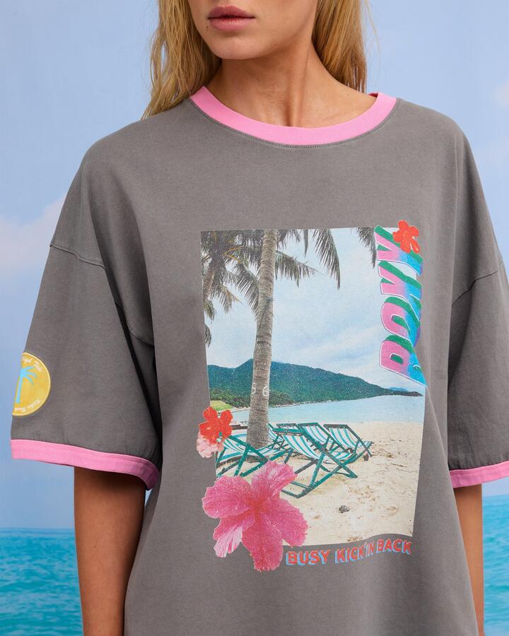 Roxy Bold Heart Oversized T-Shirt