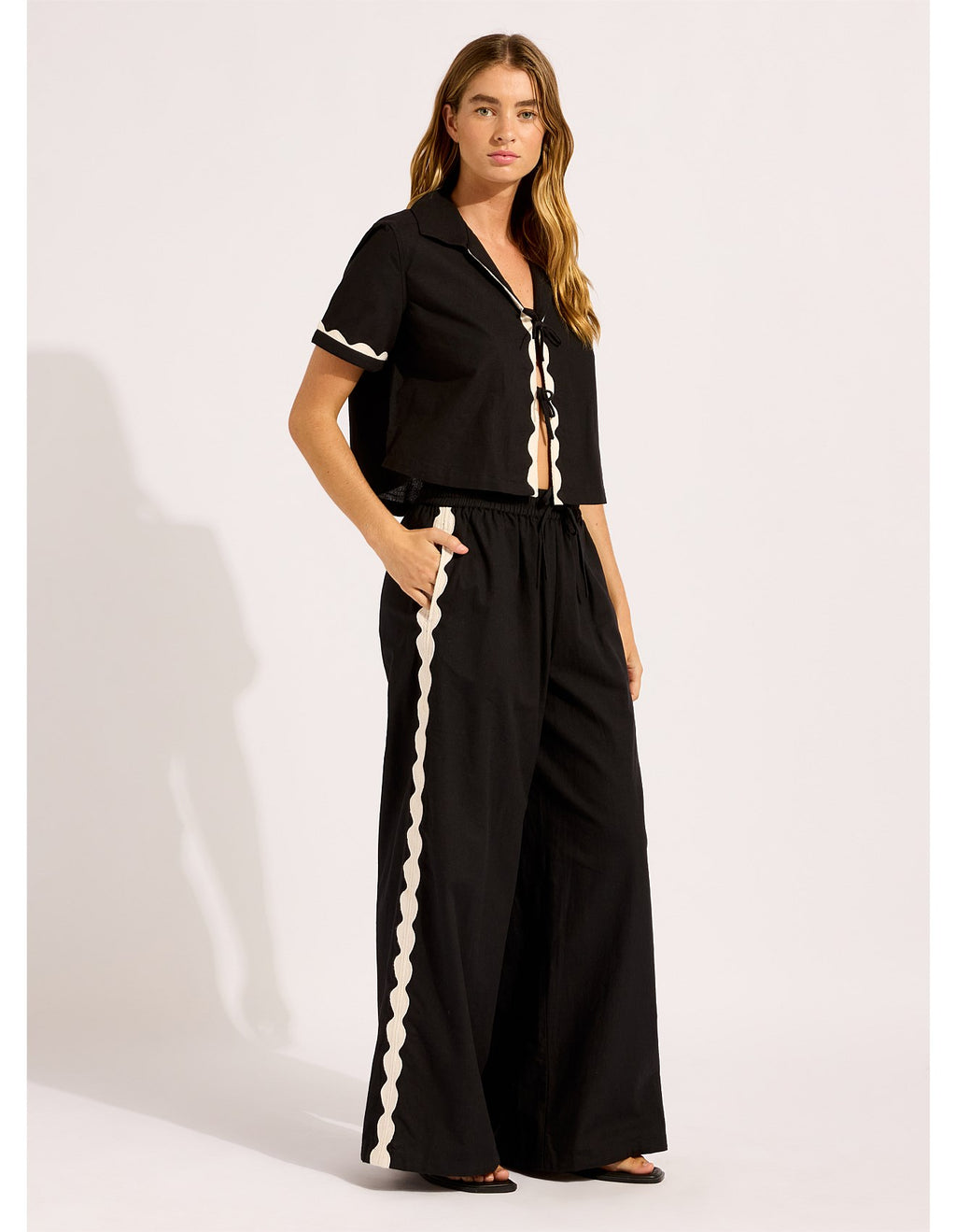 Seafolly Beachedit Tie Front Shirt