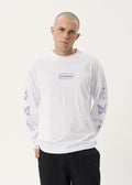 Afends Spiritual Boxy Long Sleeve Tee White