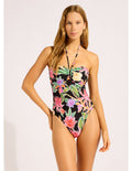 Seafolly Hothouse Flowers DD "U" Tube One Piece Swimsuit