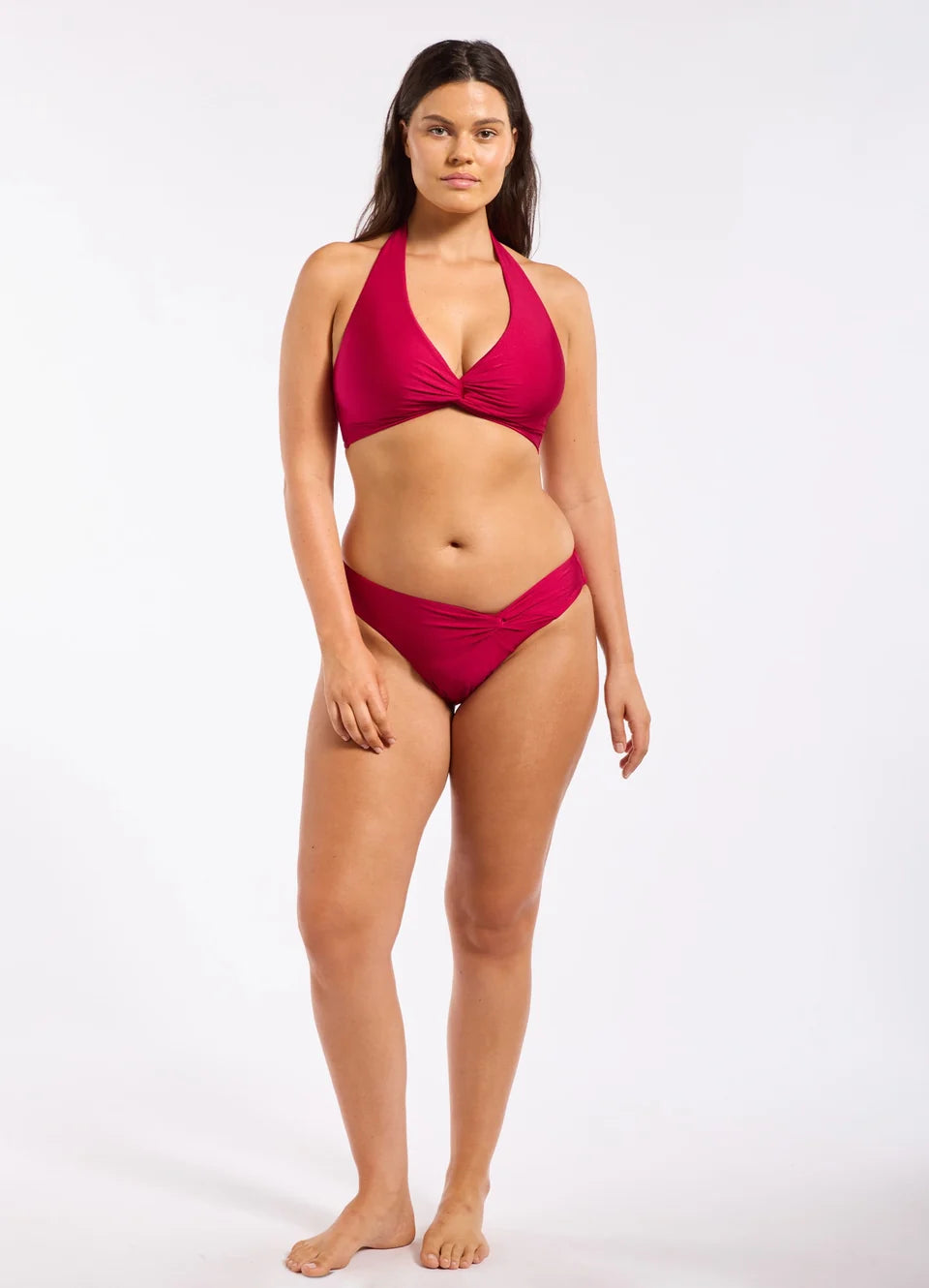 Jets Shine Twist Front Hipster Bikini Bottom
