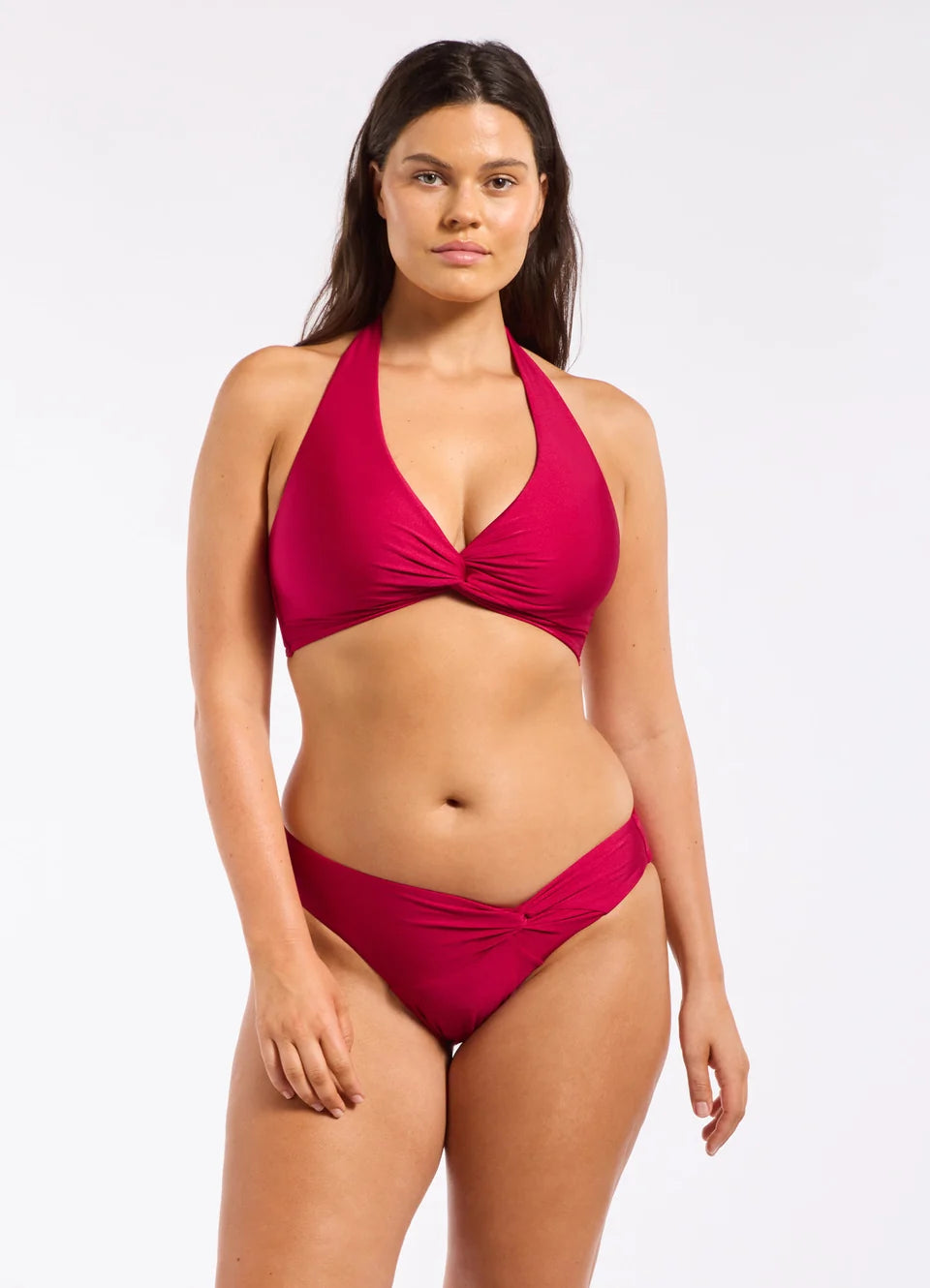 Jets Shine Twist Front Bikini Top