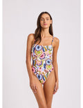 Seafolly SeaBlossom Square Neck One Piece Vanilla