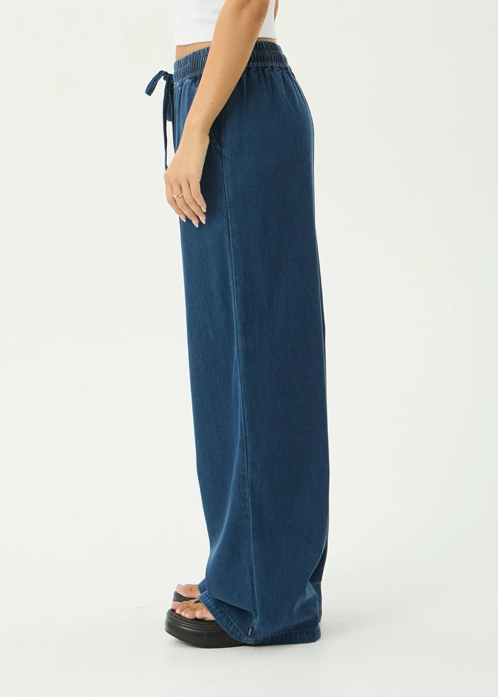Afends Palmer Wide Leg Pant - Ink